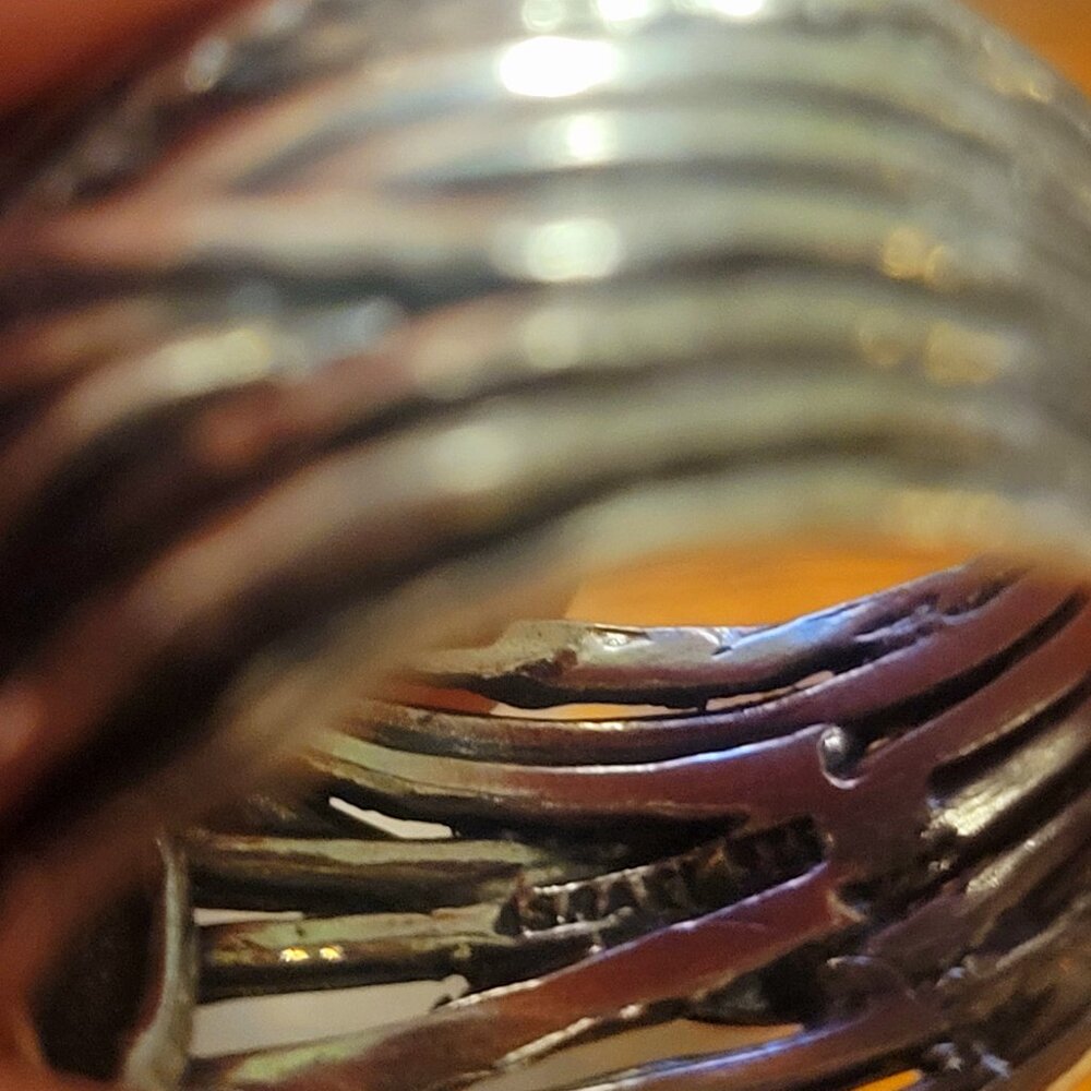 Large CZ SILPADA sterling silver ring, 8.75 - Picture 4 of 5